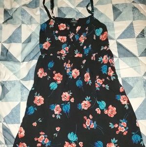 Torrid Knee Length Floral Skater Dress, Size 1